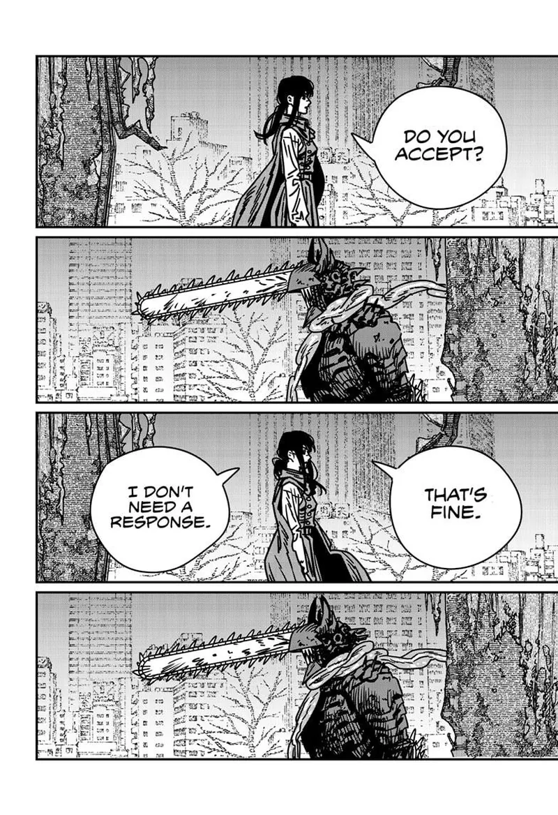 Chainsaw Man Manga Chapter 215 page 9 - Declaration of War scene