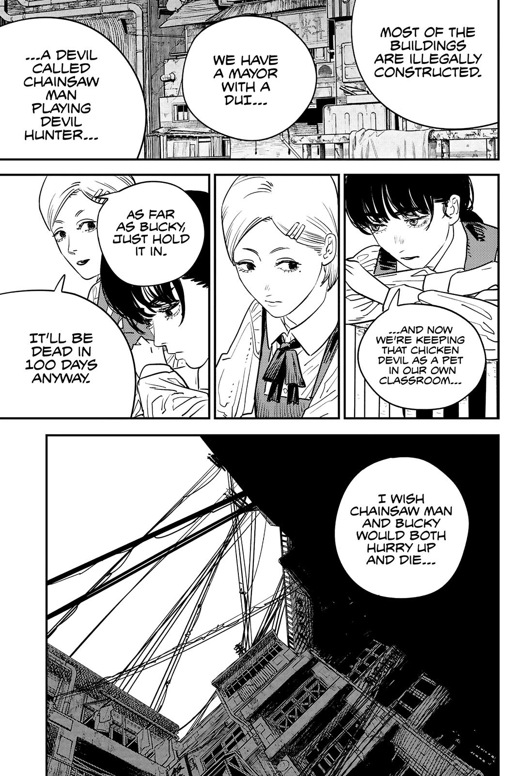 Chainsaw Man Manga Chapter 98 page 8 - Bird and War scene